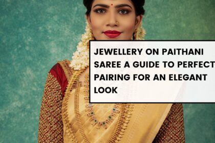 Jewellery on Paithani Saree